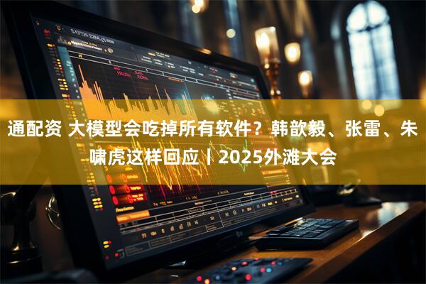 通配资 大模型会吃掉所有软件？韩歆毅、张雷、朱啸虎这样回应丨2025外滩大会