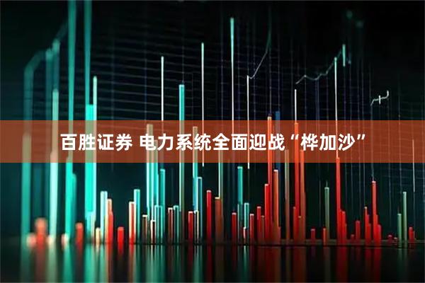 百胜证券 电力系统全面迎战“桦加沙”