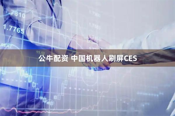 公牛配资 中国机器人刷屏CES